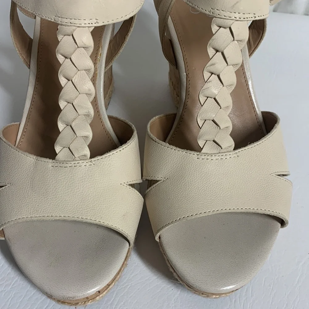 Franco Sarto Cork Wedge Sandels, 9.5
